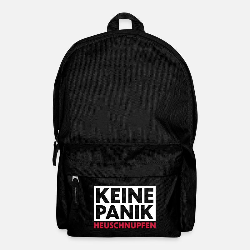Keine Panik Heuschnupfen - Rucksack - Schwarz