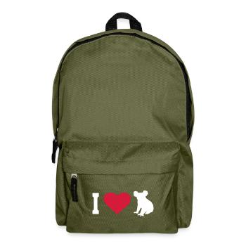 Koala Australia I Love Koala Koala Bear Heart - Backpack - olive green - Front