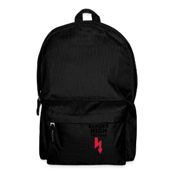 danger high voltage - Rucksack - Schwarz - Vorne