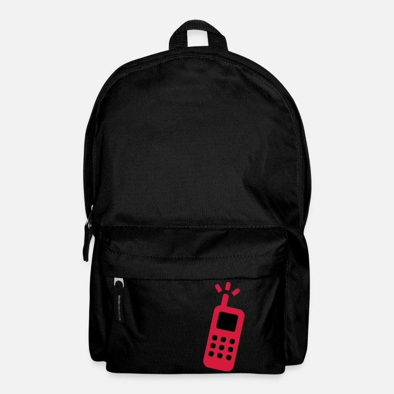phone cellphone cell phone landline - Backpack - black