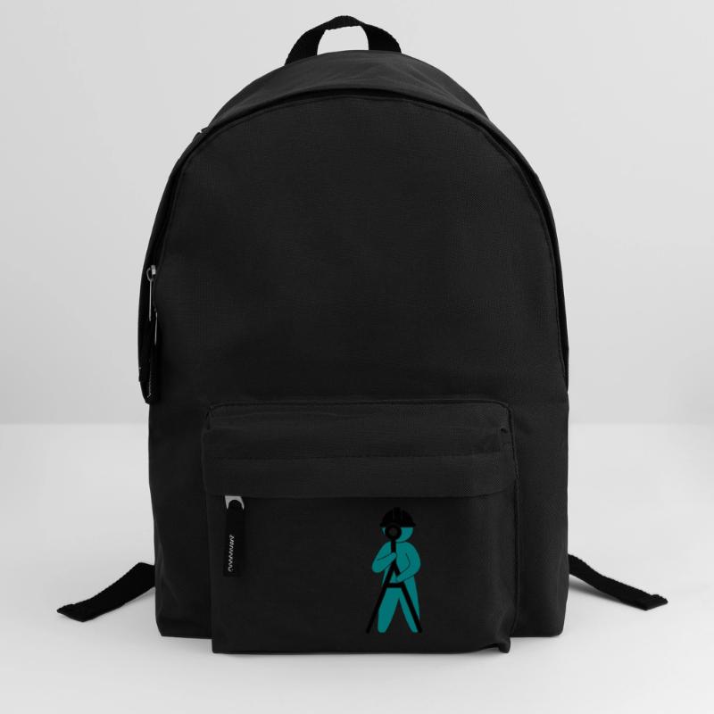 An engineer at a construction site Backpack