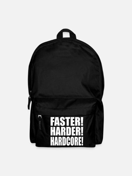 Faster Harder Hardcore FR - Sac à dos - noir