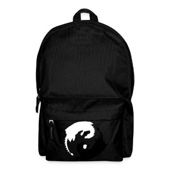Yin und Yang Drachen mit Spheren - Rucksack - Schwarz - Vorne