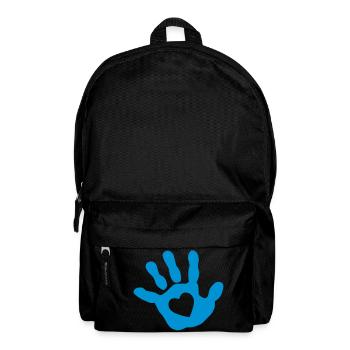 Bébé main - cœur - Sac à dos - noir - Devant