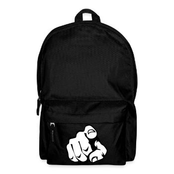 60 Zeigefinger - Rucksack - Schwarz - Vorne