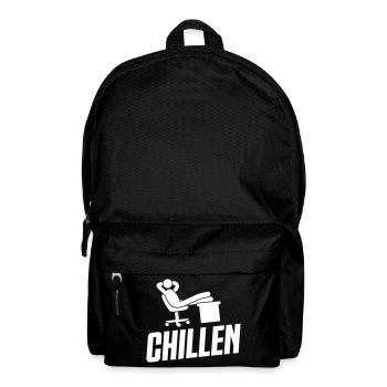 arbeiten büro chillen - Rucksack - Schwarz - Vorne