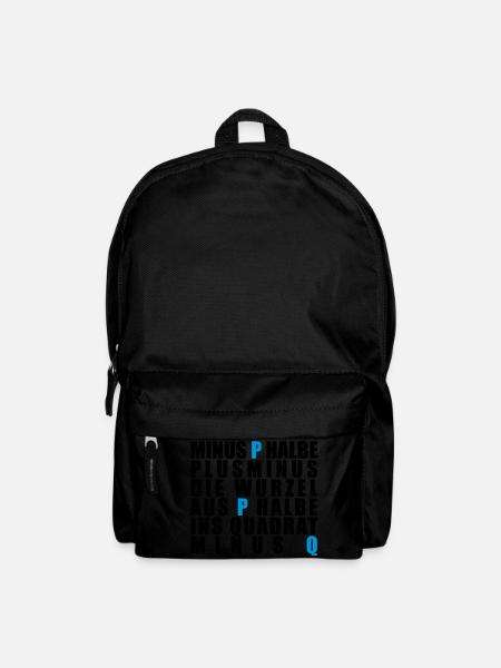 p-q-Formel - Rucksack - Schwarz