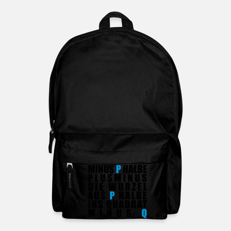 p-q-Formel - Rucksack - Schwarz