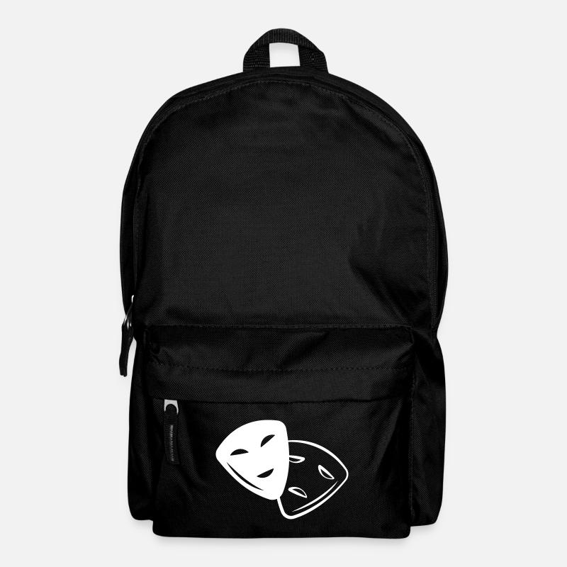 Maske Lachen Weinen Gefühle Komödie Tragödoie - Rucksack - Schwarz