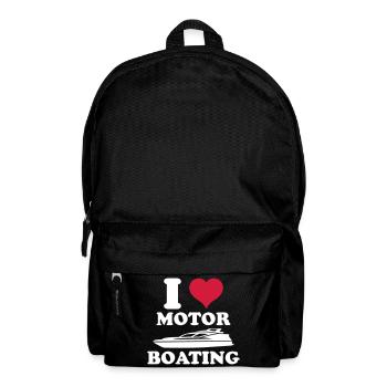 J’adore le bateau à moteur - Sac à dos - noir - Devant