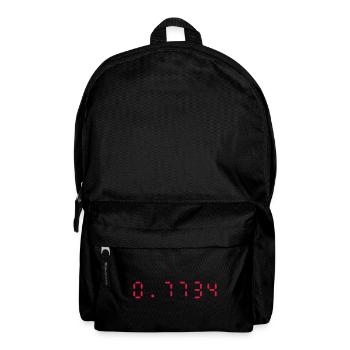 LED Calculator Hello | 0.7734 - Backpack - black - Front