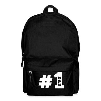 Bester Papa Nummer Eins Dad Vater Geschenk - Rucksack - Schwarz - Vorne