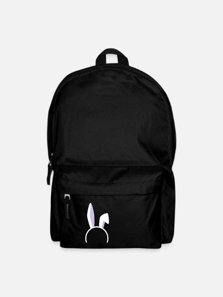 Hasenohren zweifarbig - Rucksack - Schwarz