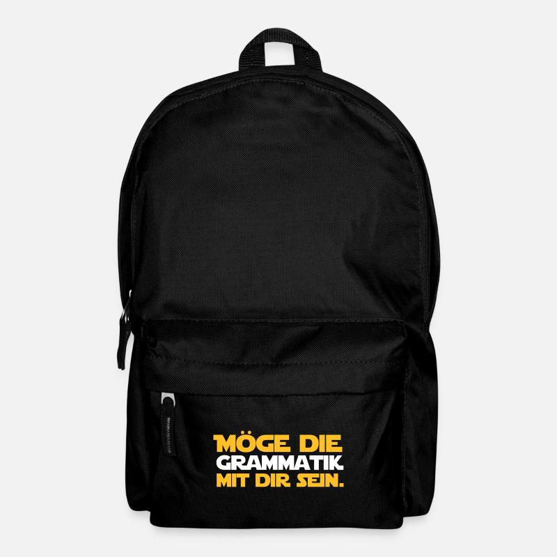 Möge die Grammatik mit dir sein - Deutsch Lehrer - Rucksack - Schwarz