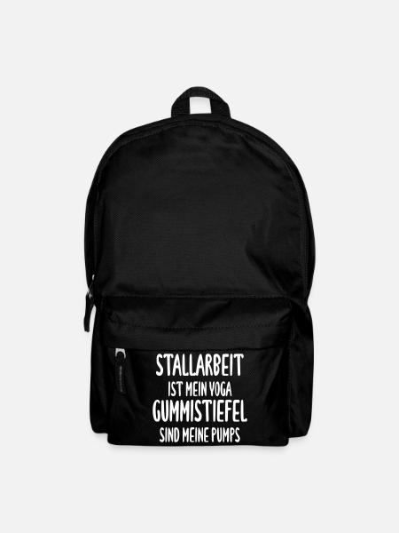Stallarbeit Yoga Gummistiefel Pumps - Rucksack - Schwarz