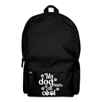 My dog thinks I'm cool - Backpack - black - Front
