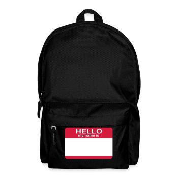 bonjour mon nom est - Sac à dos - noir - Devant