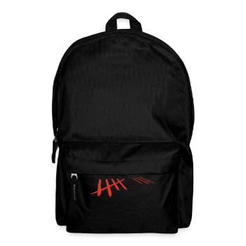 zählen - Rucksack - Schwarz - Vorne