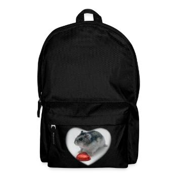 Hamster heart - Backpack - black - Front