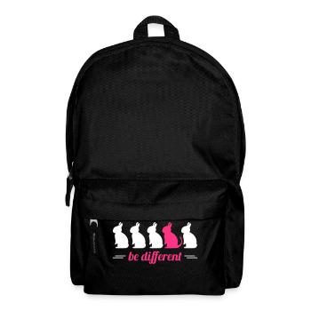 be different Hasen Kanichen Ostern bunny Häschen - Rucksack - Schwarz - Vorne