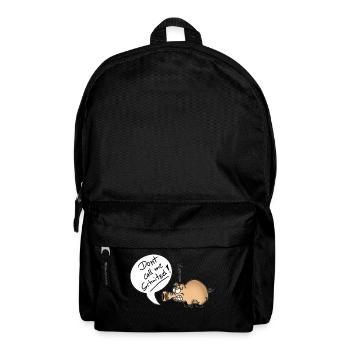 DontCallMeSchnitzel - Rucksack - Schwarz - Vorne