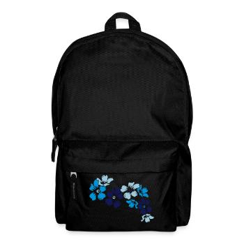 blumen - Rucksack - Schwarz - Vorne