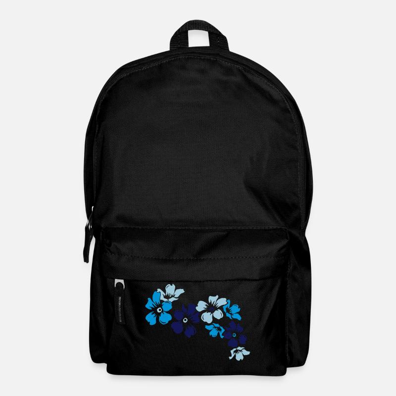 blumen - Rucksack - Schwarz