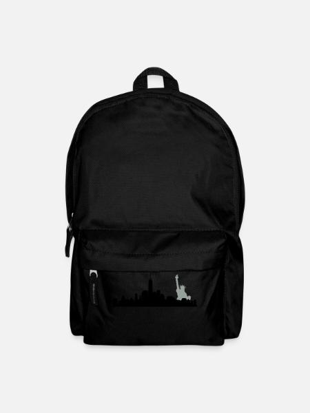 manhatten skyline - Backpack - black