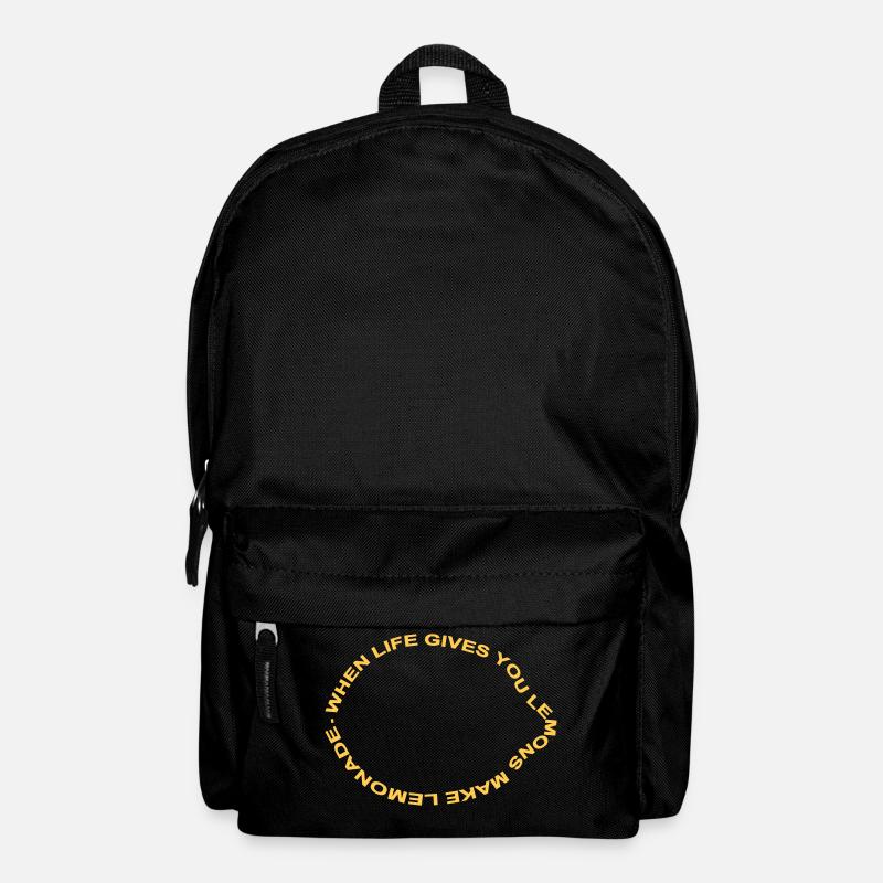 when life gives you lemons make lemonade - Sac à dos - noir