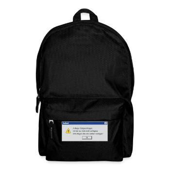 Error_Message - Rucksack - Schwarz - Vorne