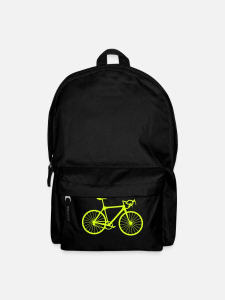 Rennrad Bicycle T-Shirt - Rucksack - Schwarz
