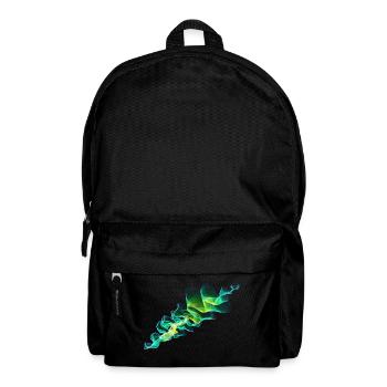 grüne Welle - Rucksack - Schwarz - Vorne