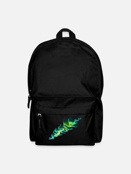 grüne Welle - Rucksack - Schwarz