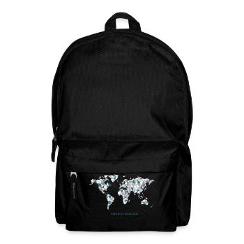 refugees_welcome - Rucksack - Schwarz - Vorne