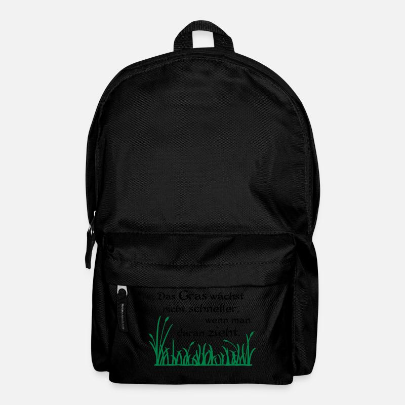 Das Gras wächst nicht schneller - Rucksack - Schwarz