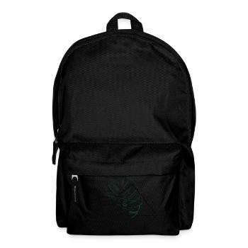 Moderne Pflanze - Rucksack - Schwarz - Vorne