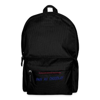 Pain au chocolat - Sac à dos - noir - Devant