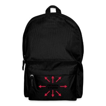 I'm with stupid :) (V) - Rucksack - Schwarz - Vorne