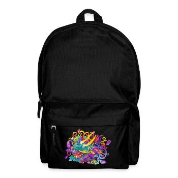 chinesischer Drache - Rucksack - Schwarz - Vorne
