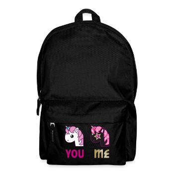 Einhorn You Me - Rucksack - Schwarz - Vorne