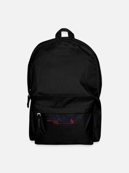 Langlauf in den Bergen - Rucksack - Schwarz
