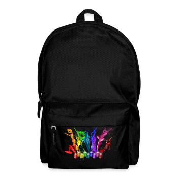 Dance of paints - 9 colors - Rucksack - Schwarz - Vorne