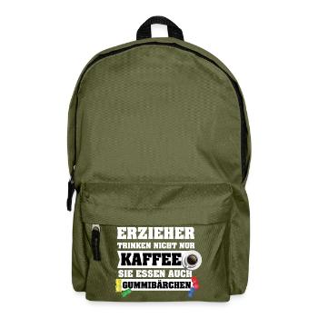 Gummibärchen - Rucksack - Olivgrün - Vorne