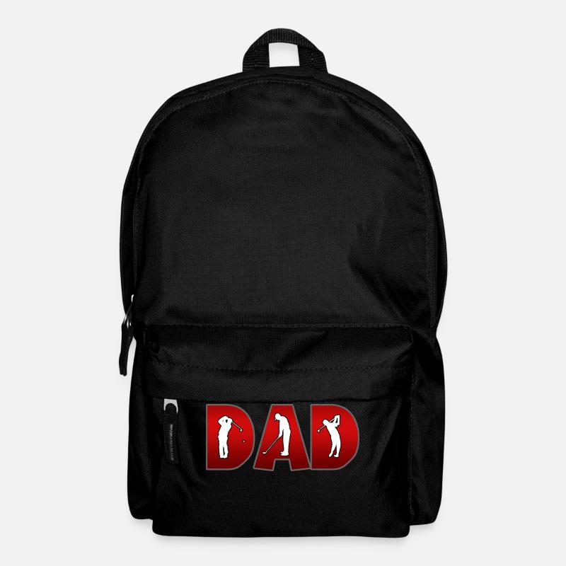 Golf Golfing Golfer DAD - Backpack - black
