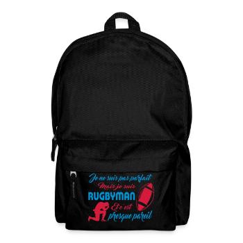 Rugbyman Parfait - Sac à dos - noir - Devant