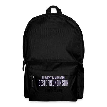Beste Freundin, du weißt einfach zu viel - Rucksack - Schwarz - Vorne