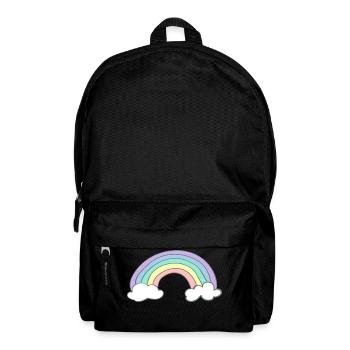 Regenbogen - Rucksack - Schwarz - Vorne