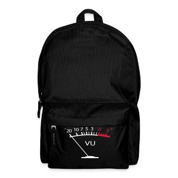 VU Meter Tontechnik Sound Produzent Lautstärke - Backpack - black - Front