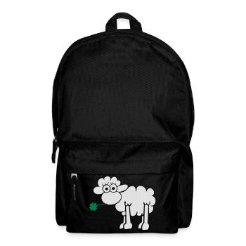Sheep with clover - Backpack - black - Front