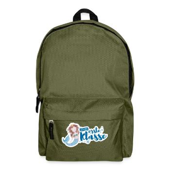 erste Klasse Meerjungfrau - Rucksack - Olivgrün - Vorne